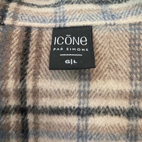 NWOT Simons ICONE Plaid Shacket - Picture 5 of 9